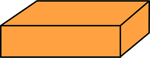Orange Rectangular cuboid