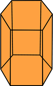 Orange Pentagonal prism