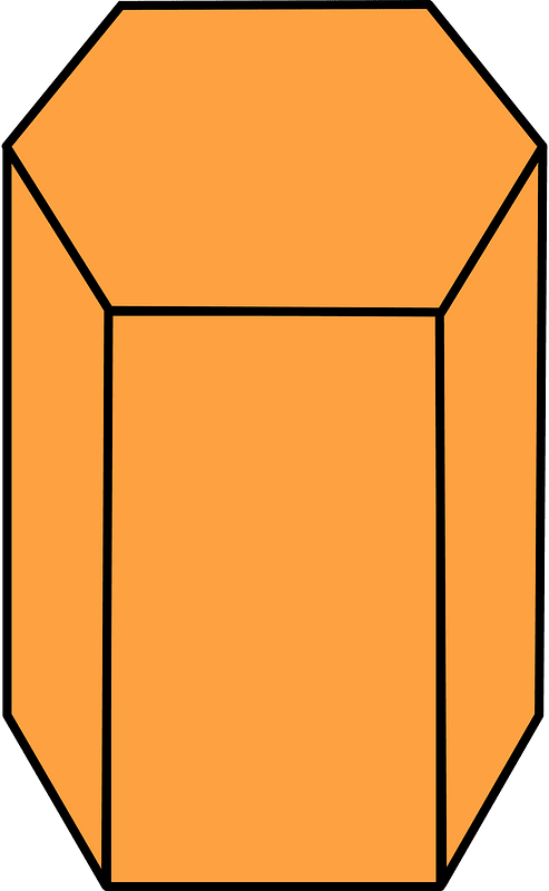 Orange Pentagonal prism