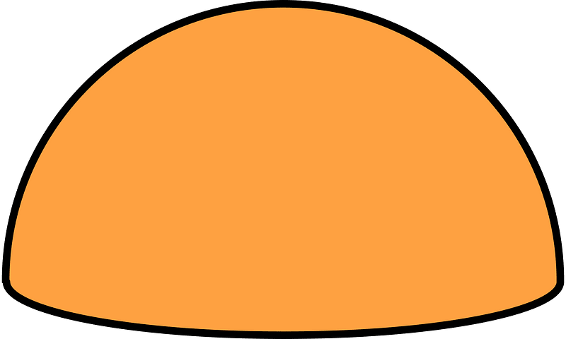 Orange Half sphere