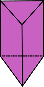 Magenta Triangular prism
