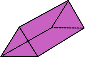 Magenta Triangular prism