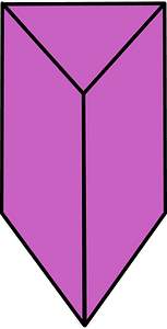 Magenta Triangular prism