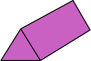 Magenta Triangular prism