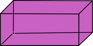 Magenta Rectangular cuboid