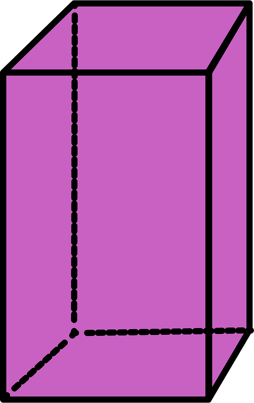 Magenta Rectangular cuboid