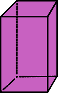 Magenta Rectangular cuboid