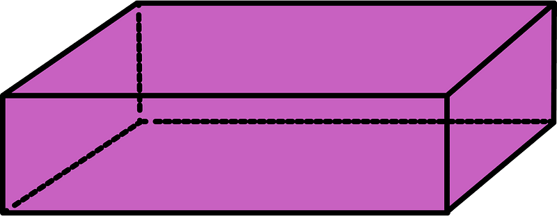 Magenta Rectangular cuboid