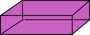 Magenta Rectangular cuboid