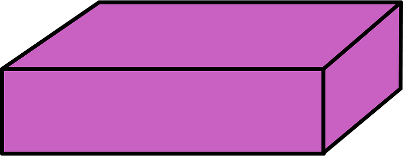 Magenta Rectangular cuboid