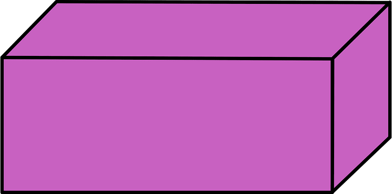 Magenta Rectangular cuboid