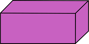 Magenta Rectangular cuboid