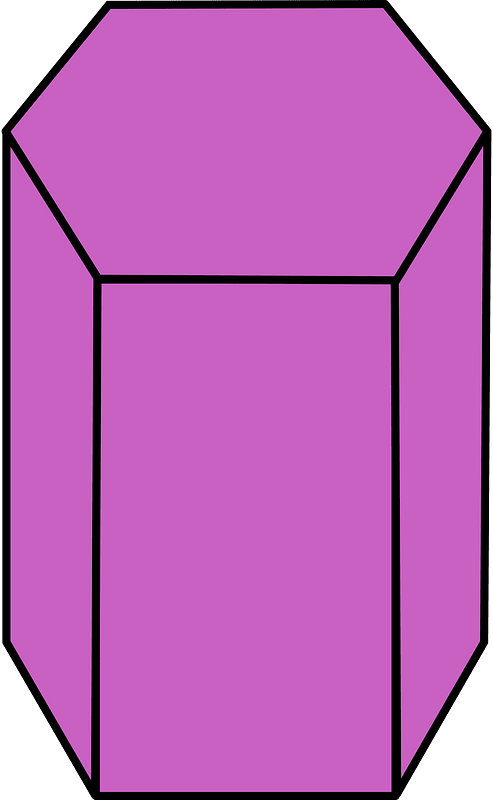 Magenta Pentagonal prism