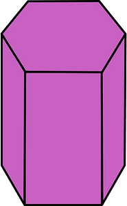 Magenta Pentagonal prism