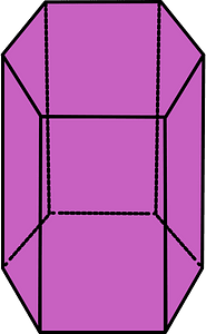 Magenta Pentagonal prism