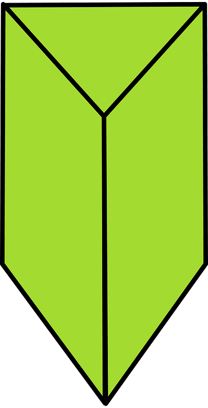 Lime Triangular prism