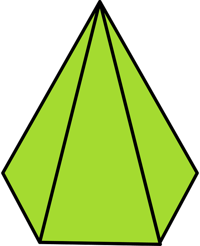 Lime Pentagonal pyramid