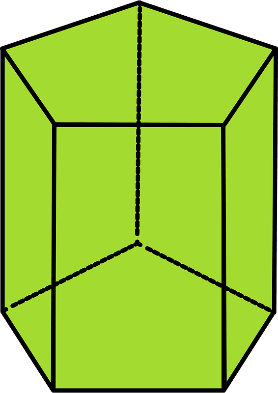 Lime Pentagonal prism