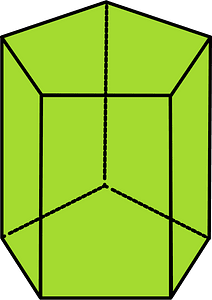 Lime Pentagonal prism