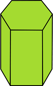 Lime Pentagonal prism