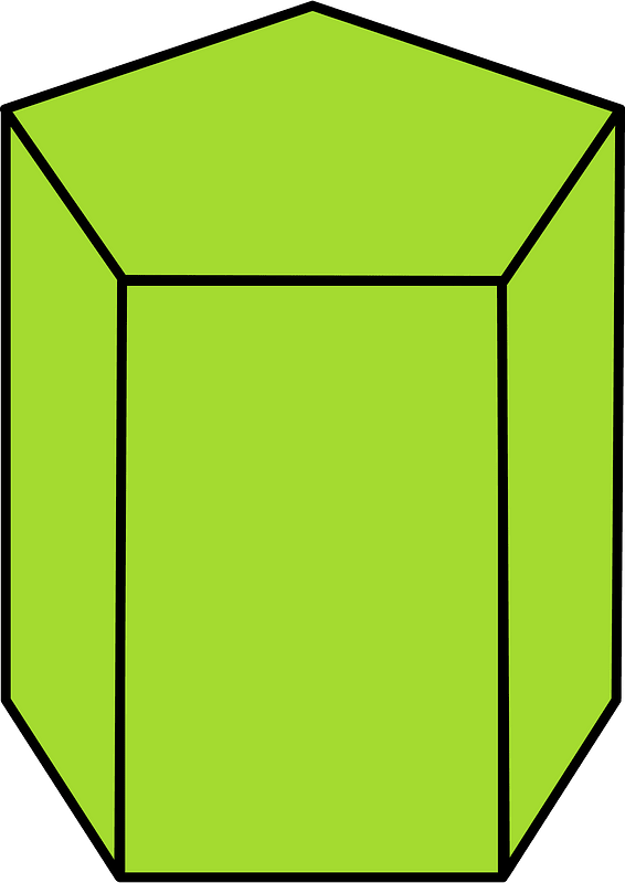 Lime Pentagonal prism
