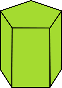 Lime Pentagonal prism