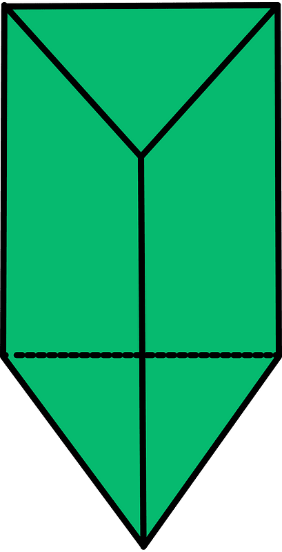 Green Triangular prism