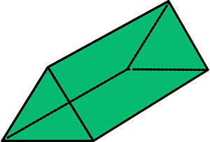 Green Triangular prism