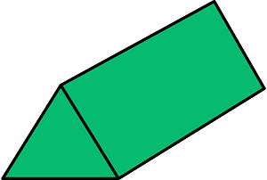 Green Triangular prism