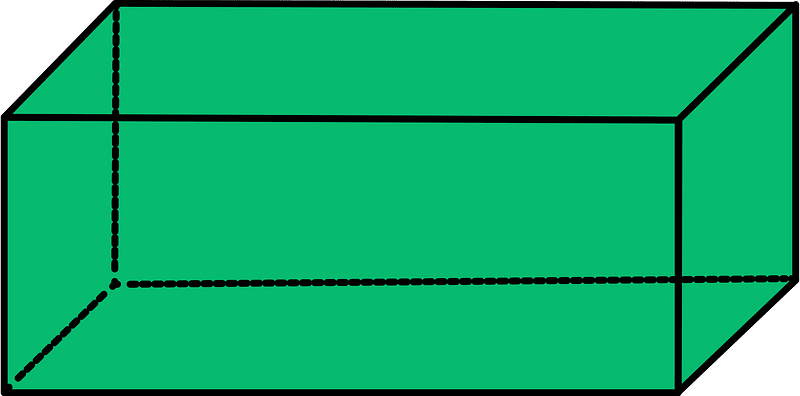 Green Rectangular cuboid