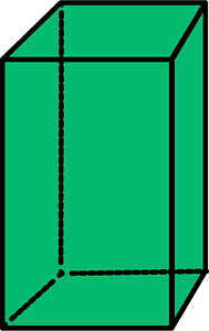 Green Rectangular cuboid