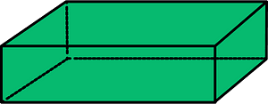 Green Rectangular cuboid