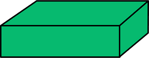 Green Rectangular cuboid