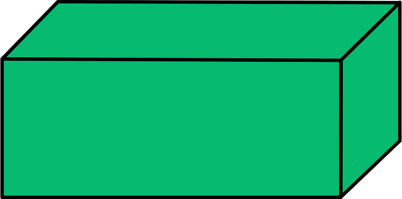 Green Rectangular cuboid