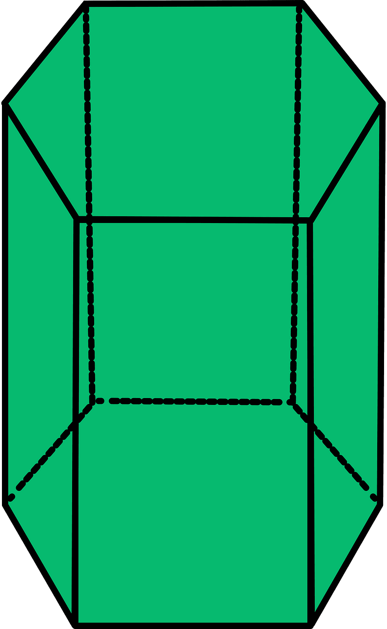 Green Pentagonal prism