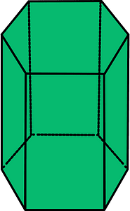 Green Pentagonal prism