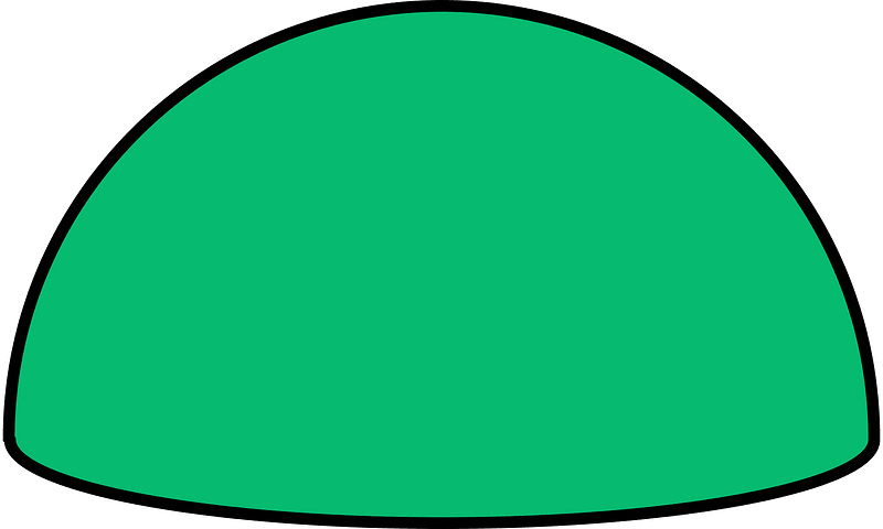Green Half sphere