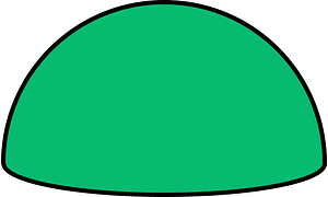 Green Half sphere