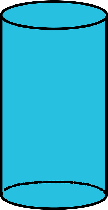 Cerulean-Blue Cylinder