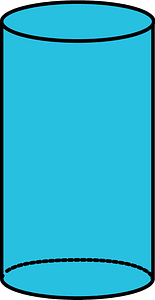 Cerulean-Blue Cylinder