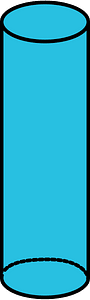Cerulean-Blue Cylinder