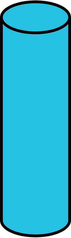 Cerulean-Blue Cylinder