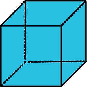 Cerulean-Blue Cube