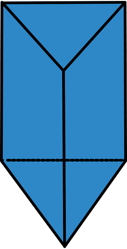 Blue Triangular prism