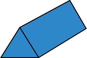 Blue Triangular prism