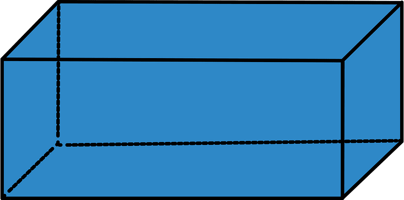 Blue Rectangular cuboid