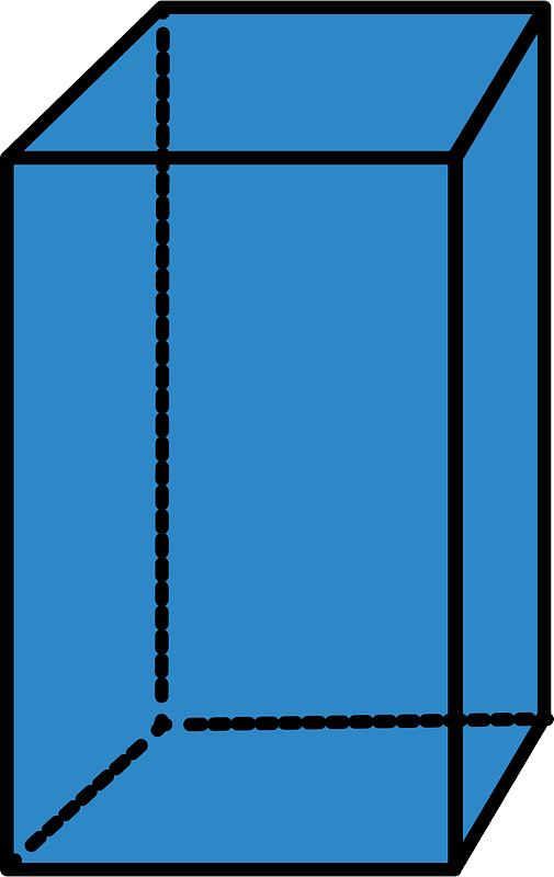 Blue Rectangular cuboid
