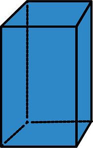 Blue Rectangular cuboid