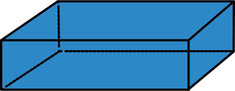 Blue Rectangular cuboid