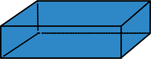 Blue Rectangular cuboid